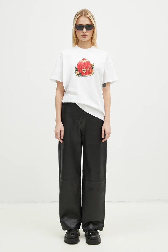 Carhartt WIP t-shirt bawełniany Pudding I034435.02XX biały