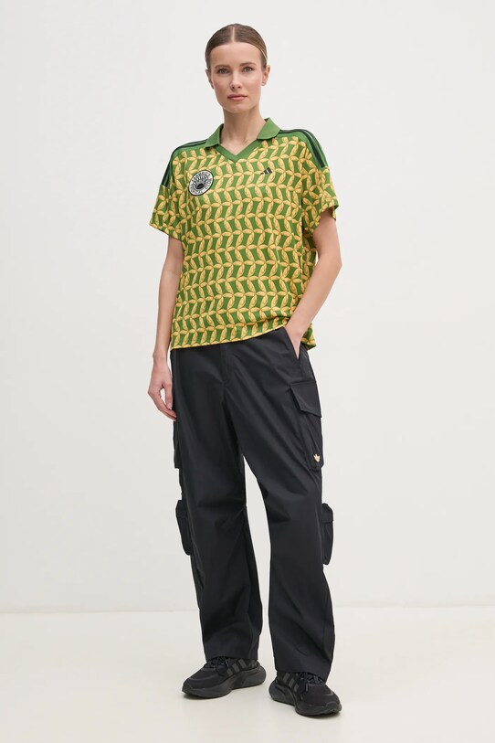 Поло adidas x Farm Rio JD6302 зелений SS25