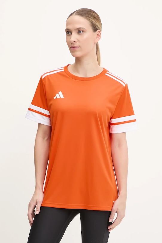 adidas Performance edzős póló Squad 25 aplikációval narancssárga JC8662