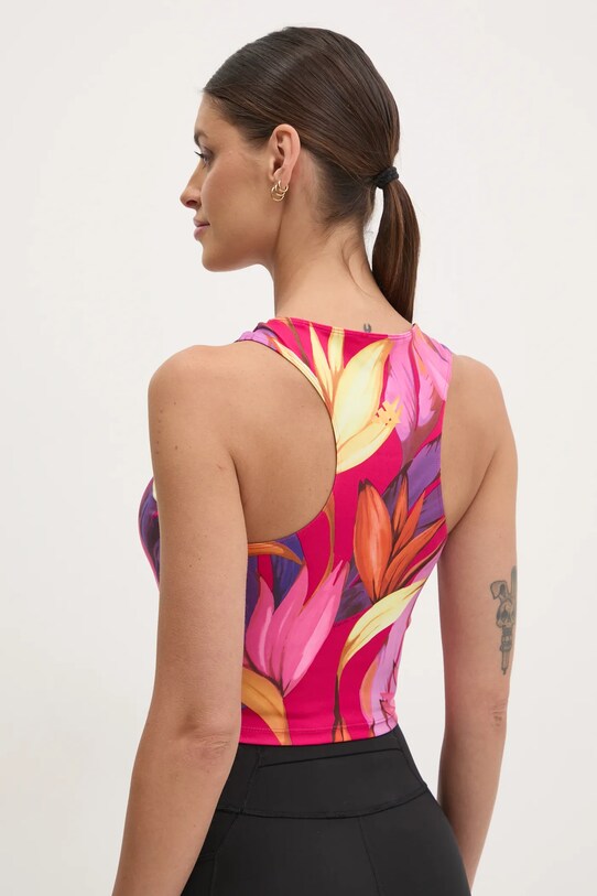 Îmbrăcăminte adidas Performance top de antrenament x Farm Rio JD6307 roz