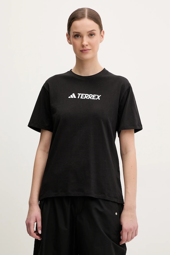 adidas TERREX t-shirt nadruk czarny JF9131