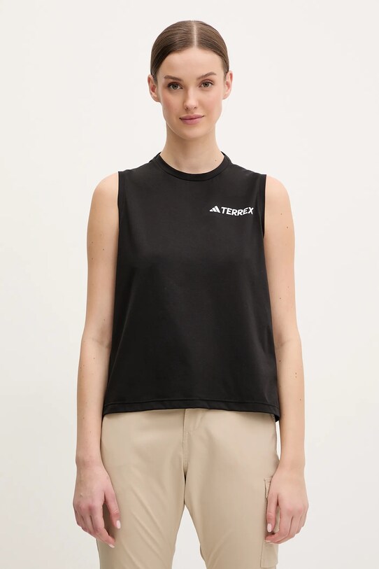 Sportovní top adidas TERREX Multi potisk černá JF4183