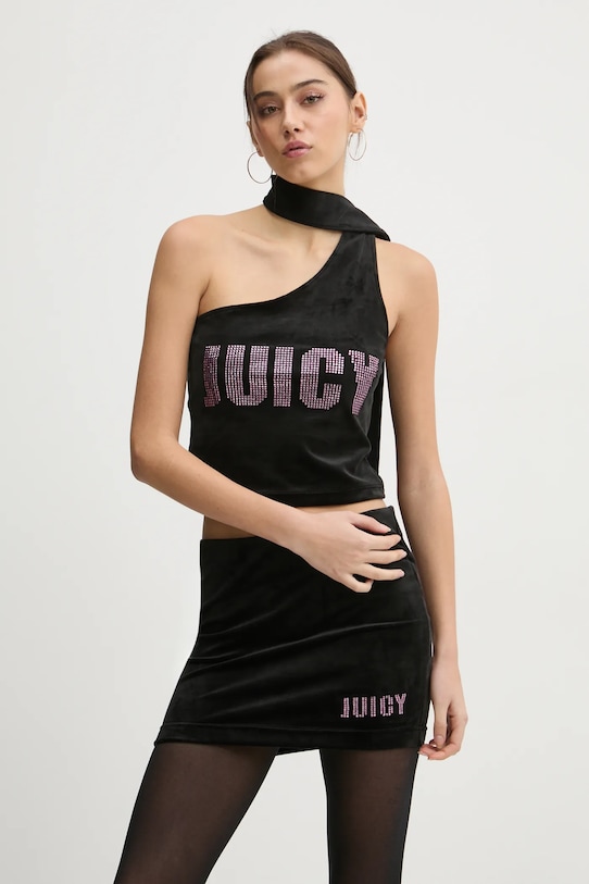 Juicy Couture top applique nero JCBCT125863