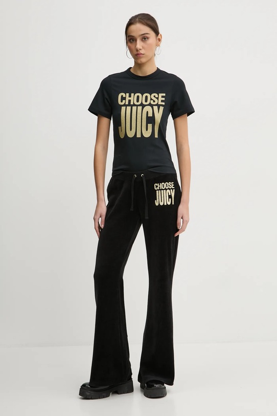 Juicy Couture tricou JCGCT125012 negru SS25