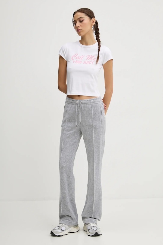 Juicy Couture t-shirt JCGCT125020 beżowy SS25