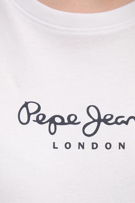 Pepe Jeans tricou din bumbac MACY PL506012 alb