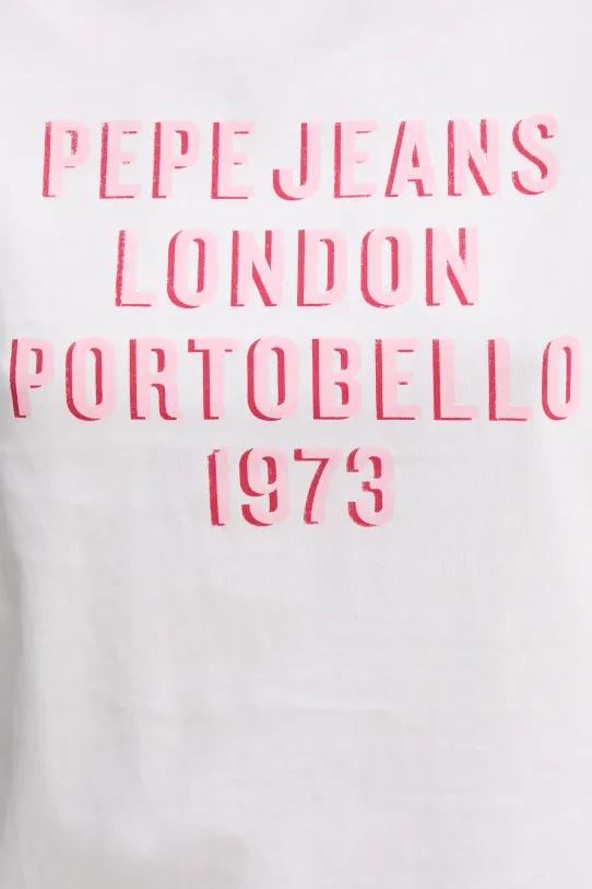 Pepe Jeans t-shirt bawełniany RUBY PL506027 biały