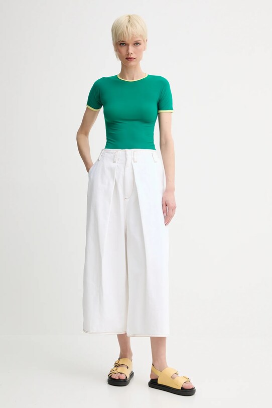 Sunnei tricou PRTWWJER009 verde SS25