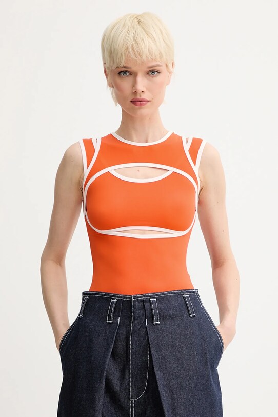 Top Sunnei slim oranžová PRTWWJER011
