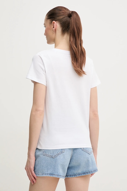 Βαμβακερό μπλουζάκι Pepe Jeans VAL PL506028 λευκό SS25