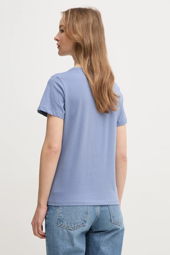 Oblečenie Bavlnené tričko Pepe Jeans VAL PL506028 modrá