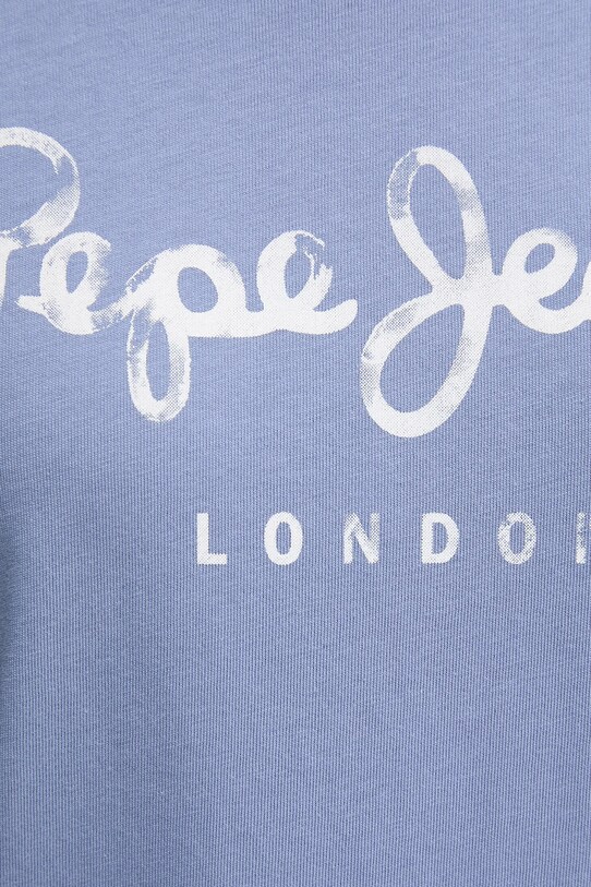 Pepe Jeans tricou din bumbac VAL PL506028 albastru
