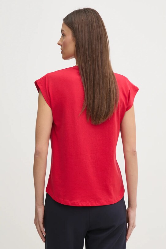 Дрехи Памучна тениска Pepe Jeans BLOOMA PL506030 червен