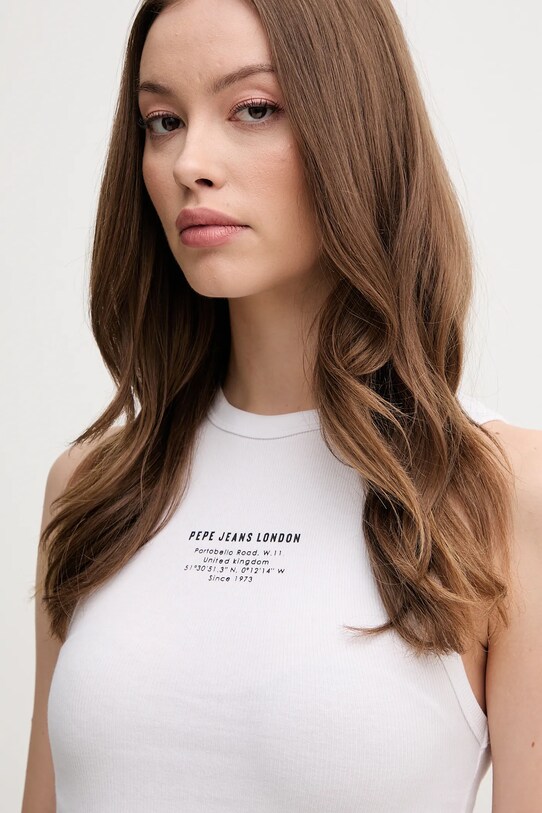 Top Pepe Jeans VIV bílá PL506032
