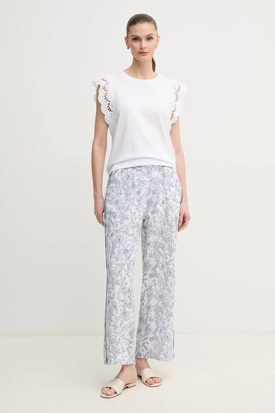 Βαμβακερό μπλουζάκι Pepe Jeans VIC PL506067 λευκό SS25