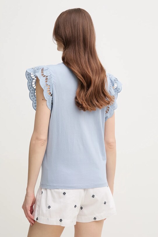 Ρούχα Βαμβακερό μπλουζάκι Pepe Jeans VIC PL506067 μπλε