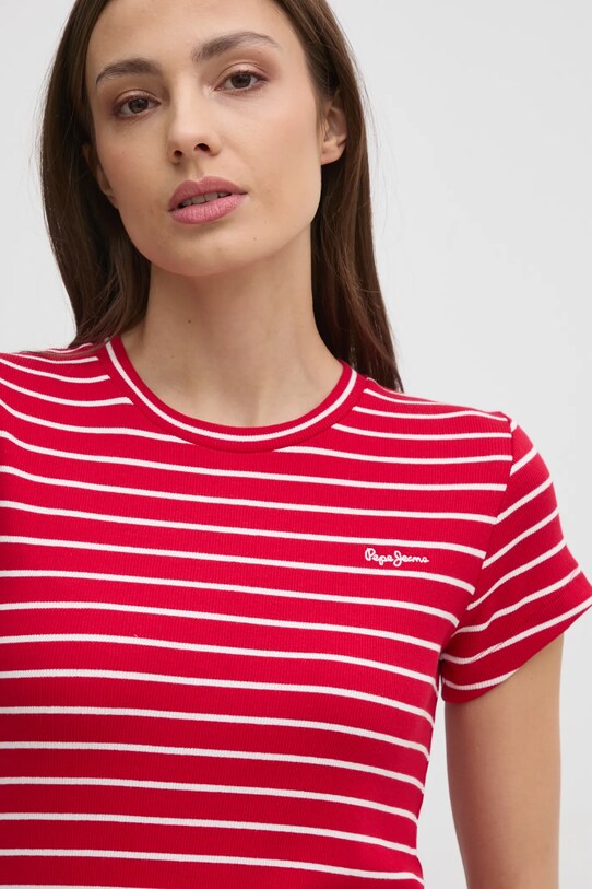 Tričko Pepe Jeans MERIBEL červená PL506079