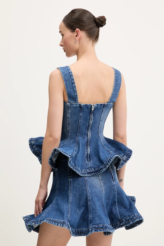 Odzież MSGM top jeansowy 3842MDT231.257242 niebieski