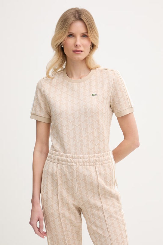 Lacoste kratka majica ženska bež TF3244