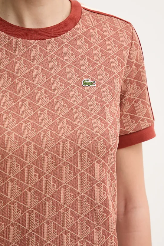 Lacoste t-shirt TF3244 pomarańczowy