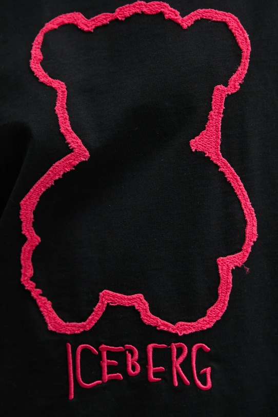 Iceberg tricou din bumbac F5B2.6327 negru