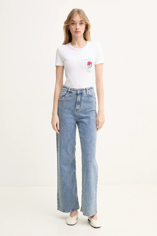 Iceberg tricou din bumbac F091.6318 alb SS25