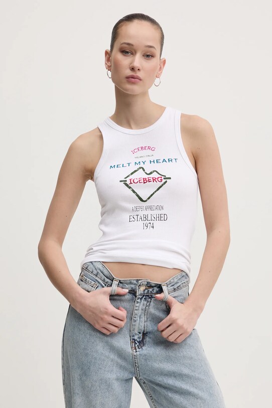 Top Iceberg slim bílá T111.6302