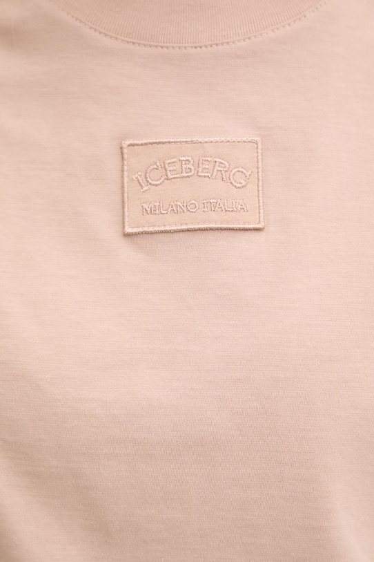 Iceberg top bawełniany T131.6325 beżowy