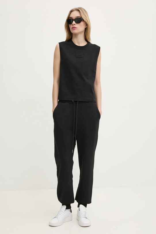 Iceberg top din bumbac T131.6325 negru SS25