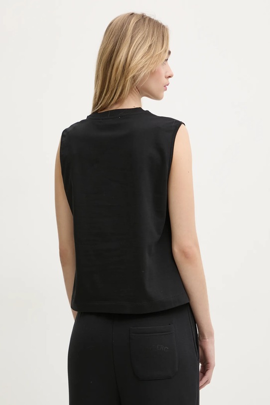 Odzież Iceberg top bawełniany T131.6325 czarny