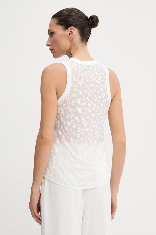 Oblačila Bluza s primesjo svile Pinko 105260.A2MN bela