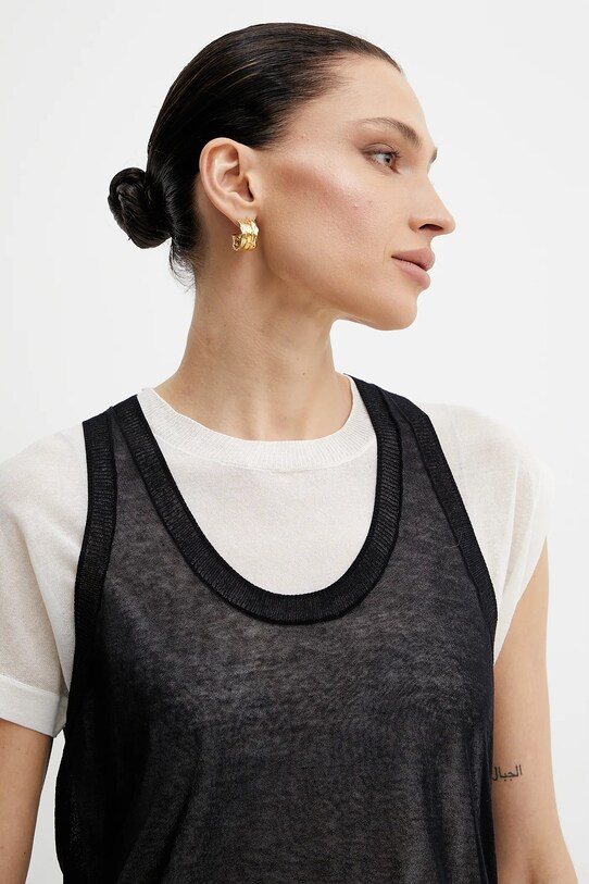 Pinko t-shirt regular czarny 105152.A2LS