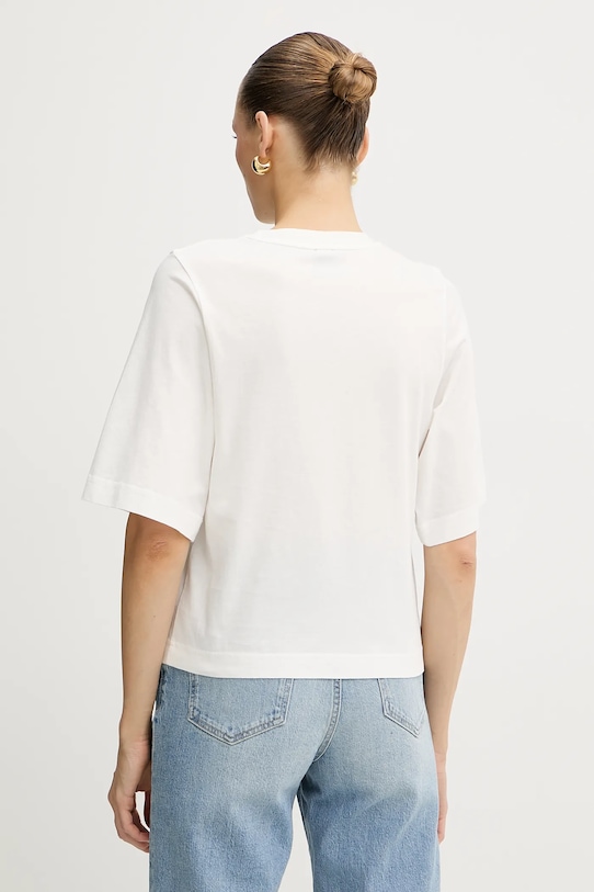 Odzież Pinko t-shirt bawełniany REIMAGINE by Patrick Mcdowell 105086.A2K1 biały