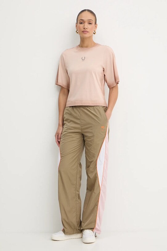 Pinko t-shirt bawełniany REIMAGINE by Patrick Mcdowell 105086.A2K0 pomarańczowy SS25