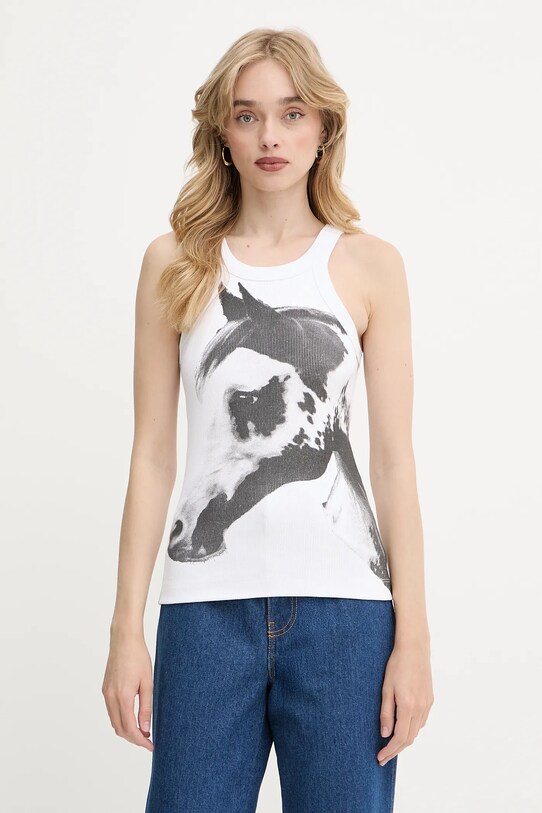 Top Pinko REIMAGINE by Patrick Mcdowell slim bílá 105247.A2KT