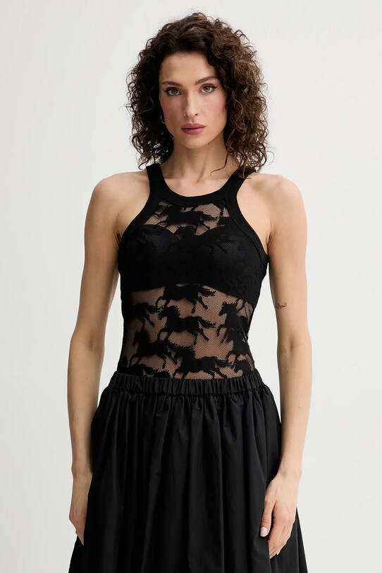 Pinko top REIMAGINE by Patrick Mcdowell uni negru 105204.A2JJ