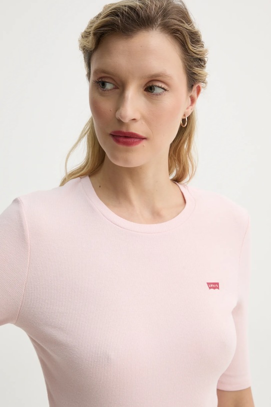 Levi's tricou LUCA SLIM TEE roz A3388