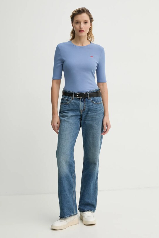 Levi's tricou LUCA SLIM TEE A3388 albastru SS25