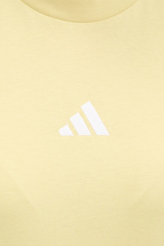 adidas t-shirt bawełniany Essentials JM2406 żółty