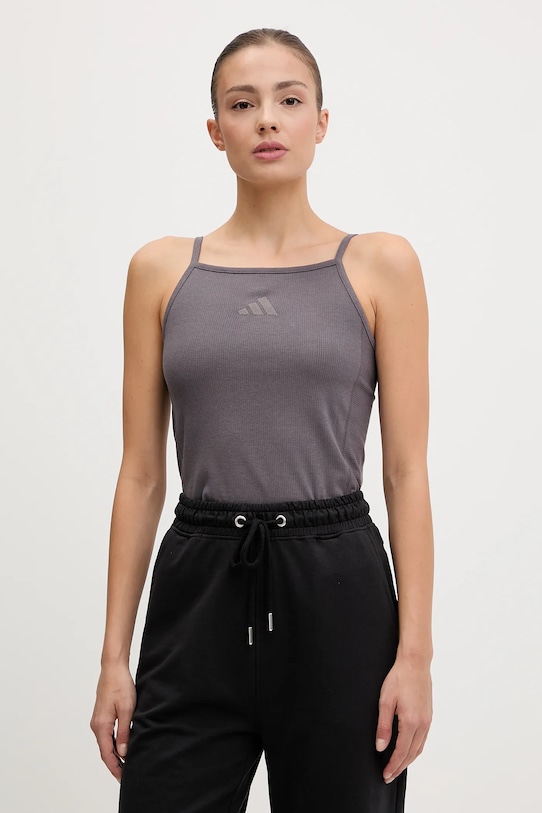 Top adidas ALL SZN RIB hladký fialová JJ1223