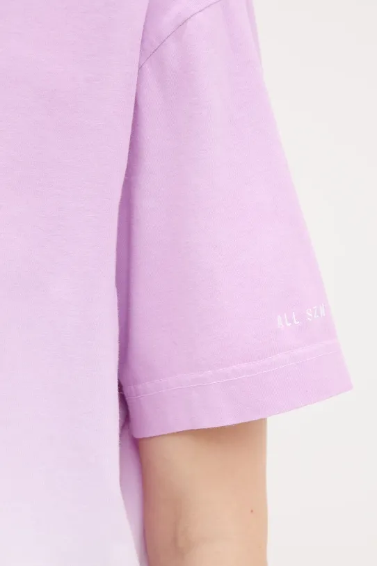 adidas t-shirt bawełniany ALL SZN Dip Dye JJ4539 fioletowy