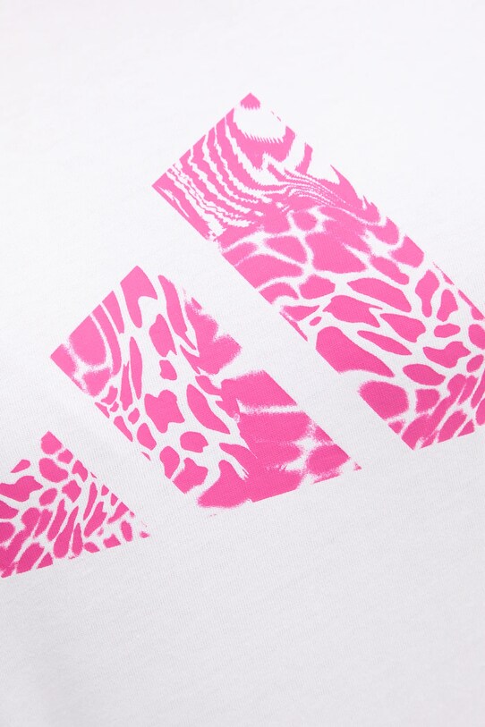 adidas t-shirt bawełniany Camo JN9107 biały