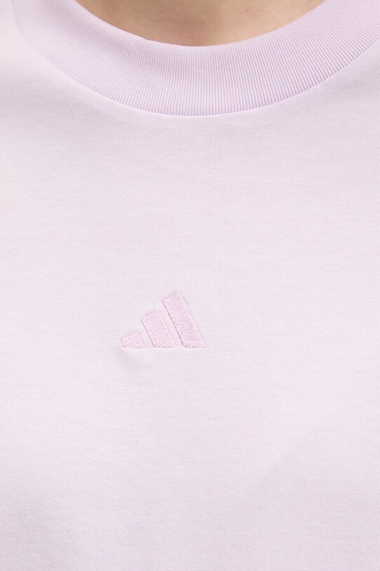 adidas tricou din bumbac Essentials JI6078 violet