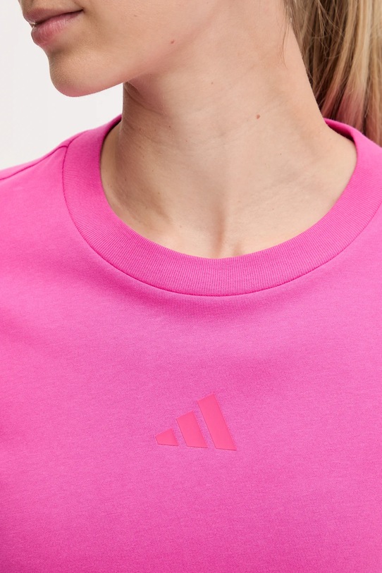Хлопковая футболка adidas Future Icons JE3713 розовый