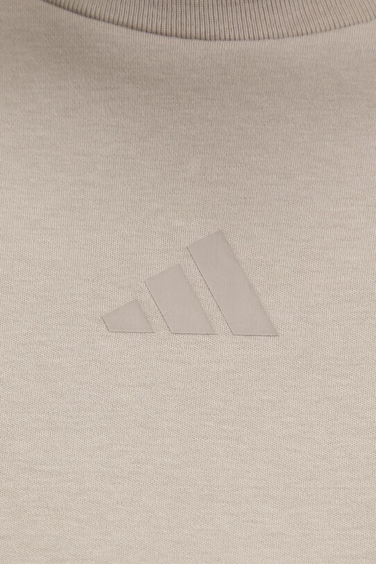 adidas t-shirt bawełniany City Escape JC5110 beżowy