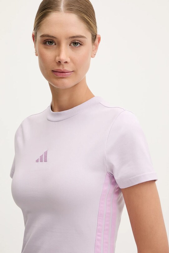 adidas t-shirt Essentials fioletowy JE1248
