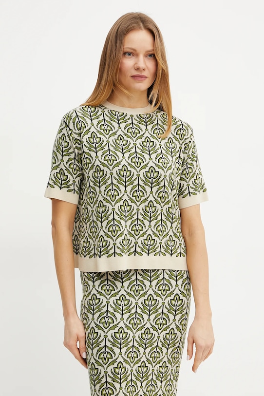 Sveter Weekend Max Mara okrúhly zelená 2515361171600