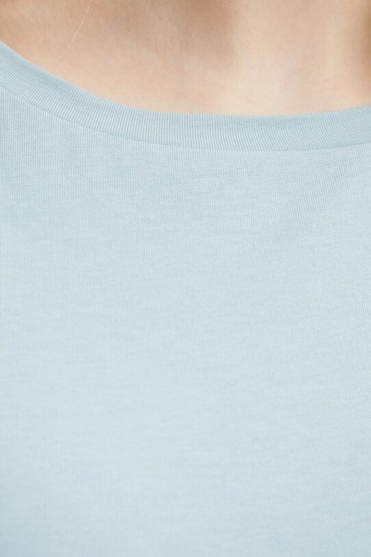 Weekend Max Mara t-shirt 2515971011600 turkusowy