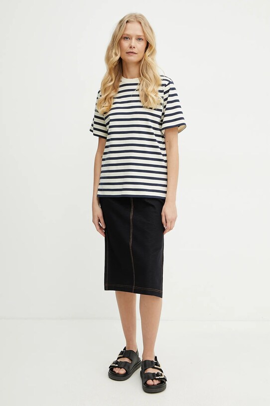 Bavlněné tričko Weekend Max Mara 2515971031600 béžová SS25