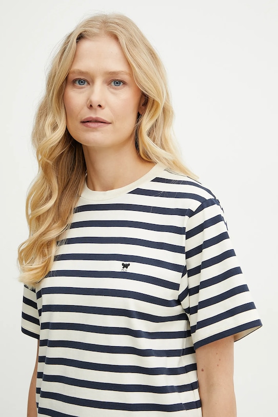 Weekend Max Mara tricou din bumbac bej 2515971031600